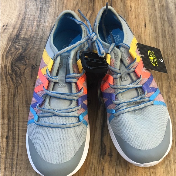 Athletic Works Youth Girls Rainbow Athletic Shoes - Picture 7 of 10